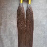 Кератинови кичури за удължаване и сгъстяване на коса 100% естествена коса, снимка 3 - Аксесоари за коса - 41318573