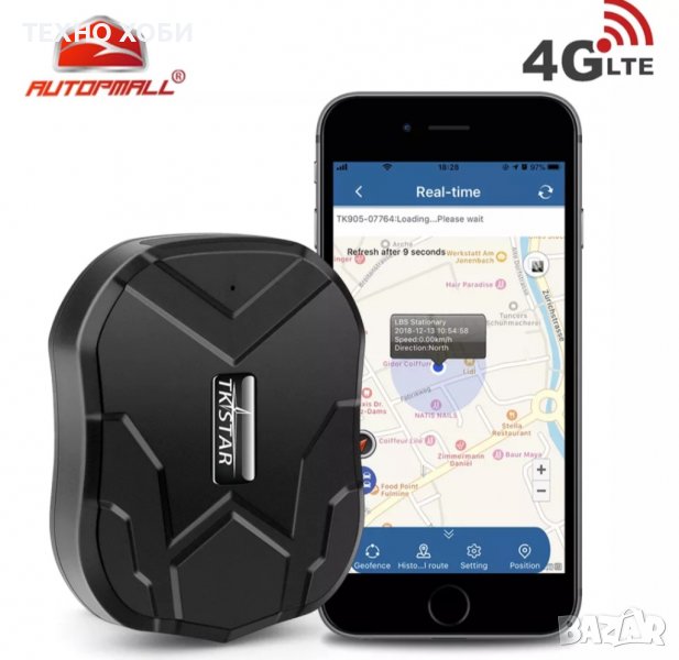 GPS-тракер с безплатно онлайн проследяване на кози овце кучета и др. Водоустойчив, снимка 1