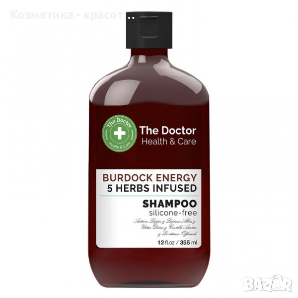 The Doctor Тонизиращ шампоан с Репей + 4 билки, 355 мл, снимка 1