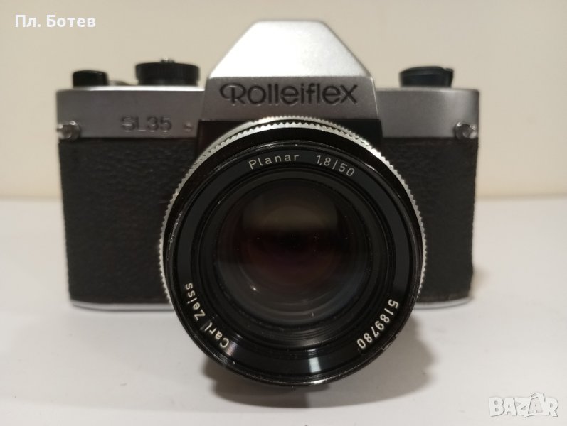Фотоапарат Rolleiflex с обектив Carl Zeiss Planar 1.8/50, снимка 1