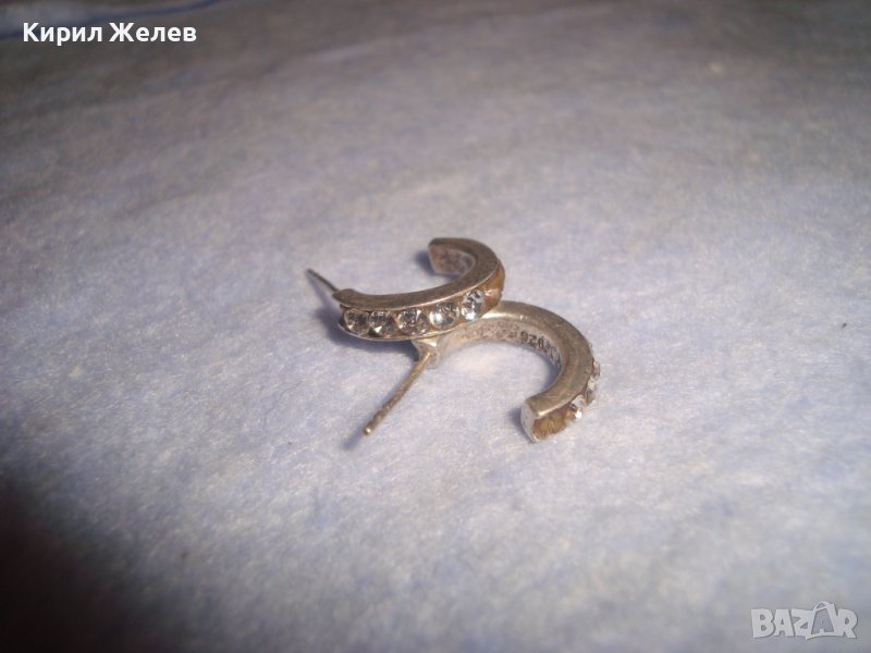 СТИЛНИ СТАРИ СРЕБЪРНИ ОБЕЦИ 925 ПРОБА ЛИСВАТ НЯКОИ от ЦИРКОНЧЕТАТА на ЕДНАТА 28707, снимка 1