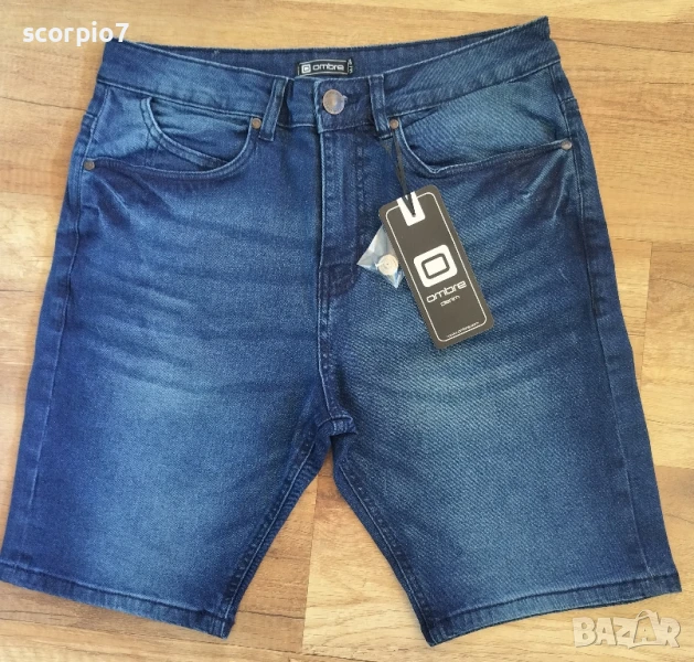 Нови мъжки къси дънки OMBRE M/32, снимка 1