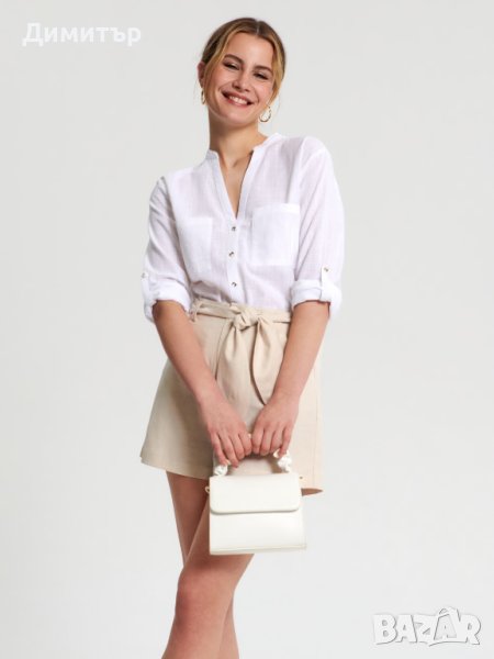 Нова дамска бяла риза, снимка 1