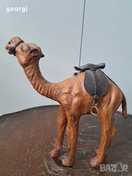 Винтидж кожена статуетка на камила    18/3, снимка 1