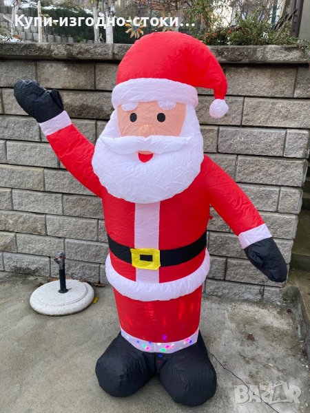 Надуваем светещ Дядо Коледа - 1.80 височина, снимка 1