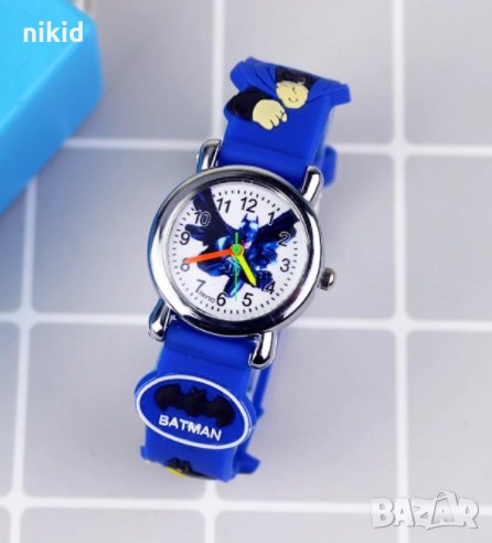 Батман Batman  силиконова верижка детски часовник, снимка 1