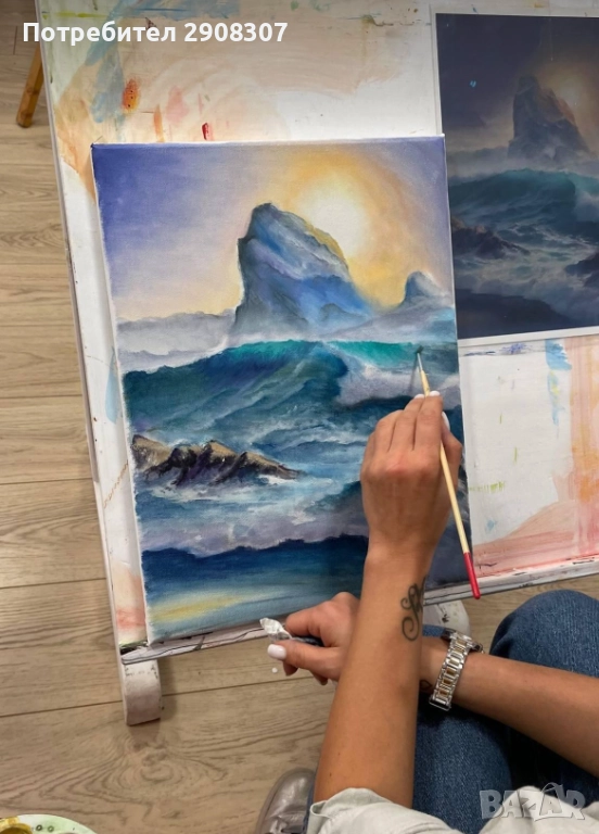 Уроци по рисуване ваучер Коледни подаръци, снимка 1