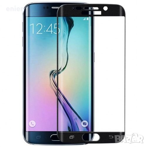 3D Стъклен протектор за Samsung Galaxy S7 S7 Edge / Бял / Черен /, снимка 1