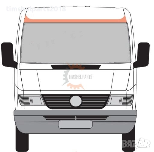 Панел над предно стъкло "Вътрешна Част" за Mercedes Sprinter , VW LT 1995 - 2006, снимка 1