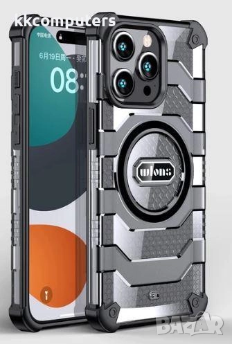 Калъф Wlons Hard Armor с MagSafe / Черен-прозрачен / за iPhone 17 Air 6.6 Баркод : 3133281, снимка 1