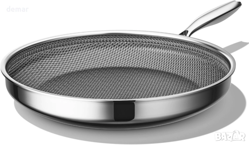 Тиган с незалепващо покритие ZEROPAN 24 см, хибриден незалепващ тиган 9,5 инча, снимка 1