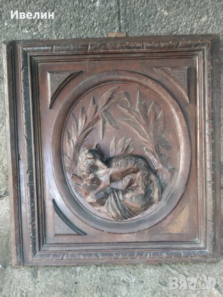 стара дърворезба,авторска, снимка 1