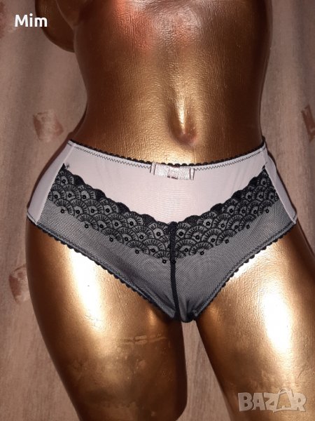 Don'A PARTE  M Черна прозрачна бикина с дантела и пайети , снимка 1