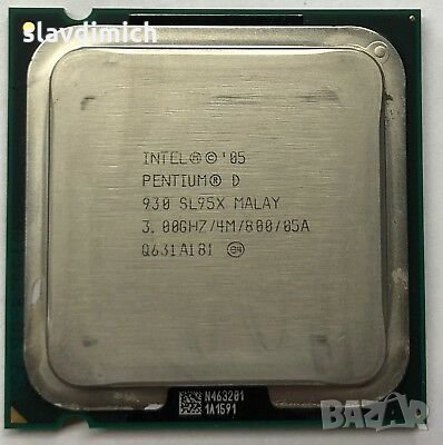 Процесор  Intel® Pentium® D Processor 930 4M Cache, 3.00 GHz, 800 MHz FSB сокет 775, снимка 1