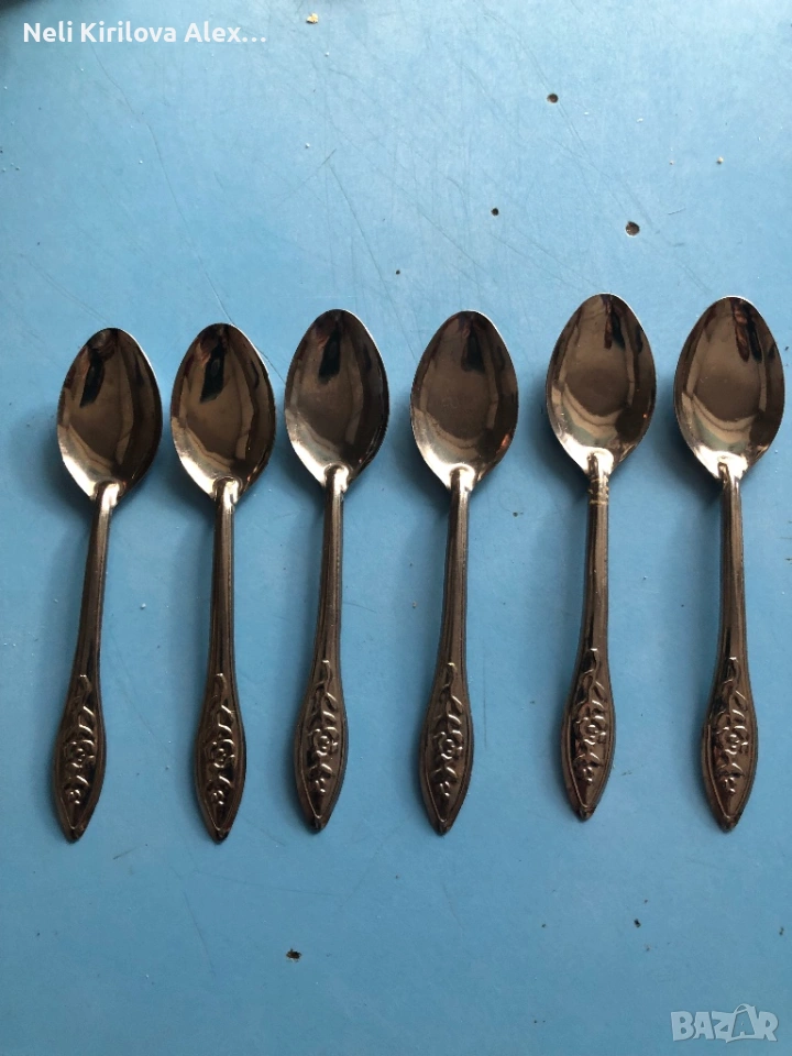Малки руски лъжички комплект 6 бр, снимка 1