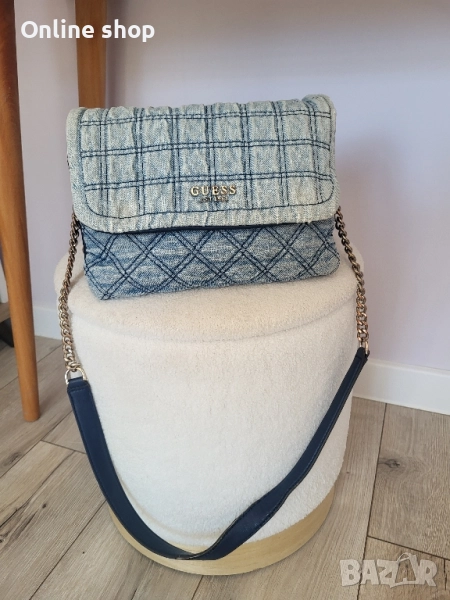 Оригинална дънкова чанта Guess, снимка 1