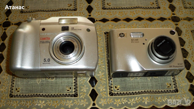 Фотоапарати OLYMPUS и HP за ремонт за части, снимка 1