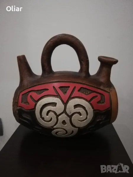 Чудесен, много интересен декоративен съд., снимка 1