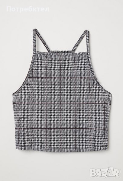 Потник H&M кариран сив, снимка 1