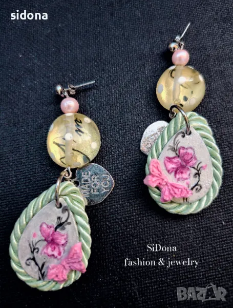 Ръчно рисувани обеци от SiDona fashion&jewelery, снимка 1