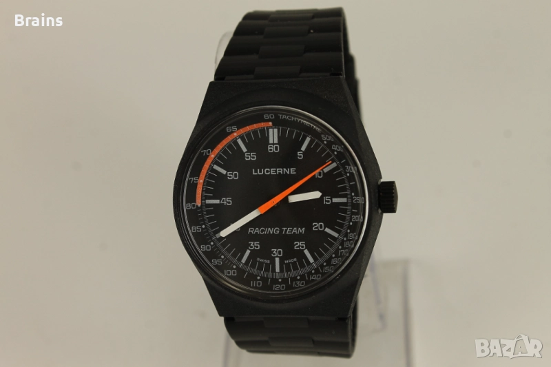 1960's LUCERNE Racing Team Noryl Case Швейцарски Часовник НОВ, снимка 1