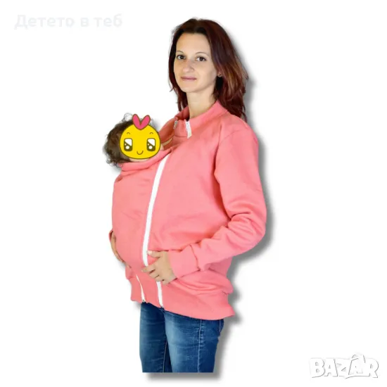 Полар за бебеносене корал, снимка 1