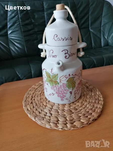 Керамична кана за бяло вино "Fortebraccio ceramiche", снимка 1