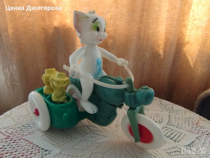Винтидж пластмасова играчка Томи и Джери, снимка 1