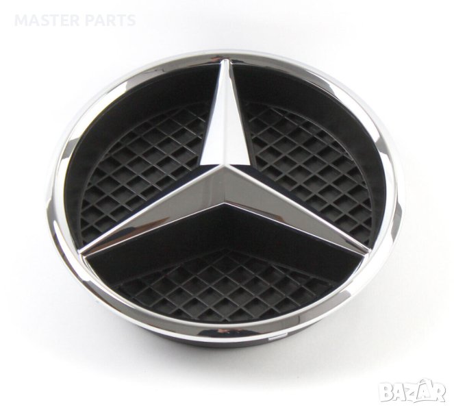 Оригинална емблема 185мм - Черна/Хром Звезда W205, W212, W176 и др., снимка 1