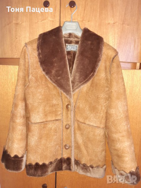 Кокетно кожено палто, снимка 1