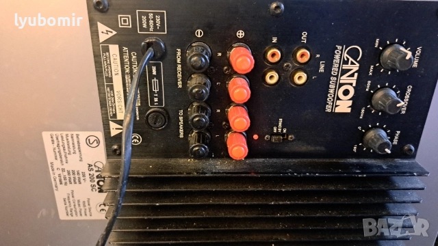 Субуфер Кантон, снимка 5 - Ресийвъри, усилватели, смесителни пултове - 52063905