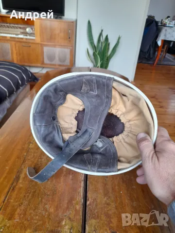 Стара мотористка Каска #4, снимка 6 - Други ценни предмети - 48252162