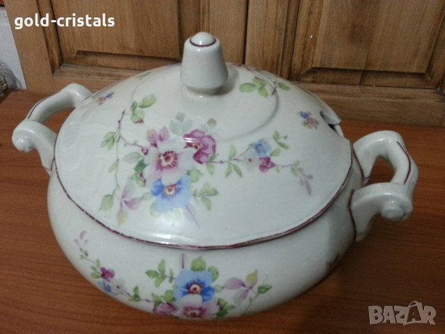 Стар български порцелан супник, снимка 2 - Антикварни и старинни предмети - 34804648