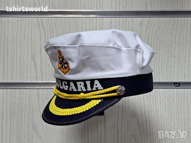 Нова детска капитанска шапка BULGARIA с Котва, снимка 4 - Шапки, шалове и ръкавици - 47686627