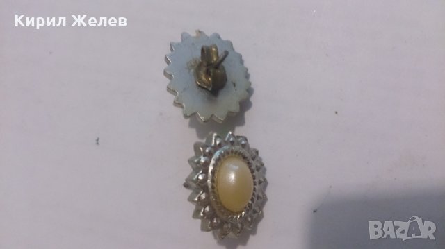 Красиви сребристи дамски обеци с перли -12488, снимка 3 - Обеци - 28844785