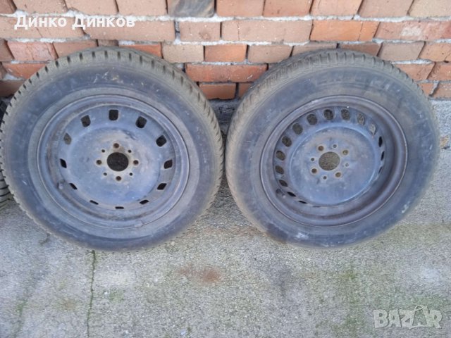 Зимни гуми Semperit 185/65R14 със стоманени джанти, снимка 3 - Гуми и джанти - 43633253