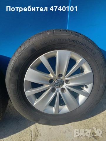 Джанти с гуми за Volkswagen 215/60/16, снимка 5 - Гуми и джанти - 53599272