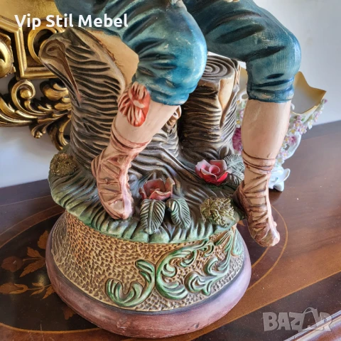 Огромна антикварена статуетка , снимка 4 - Антикварни и старинни предмети - 50752240