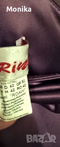 Нова Елегантна сатенена дамска рокля в цвят патладжан, снимка 4 - Рокли - 53478599