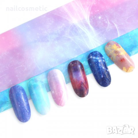 10 цвята комплект фолио за маникюр, снимка 7 - Продукти за маникюр - 28448595