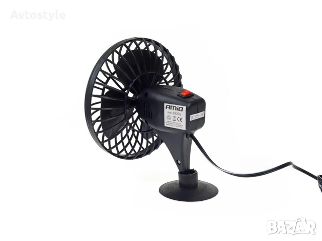 Мини вентилатор 12V – Идеален за автомобил, камион, кемпер или трактор, снимка 3 - Аксесоари и консумативи - 49735534