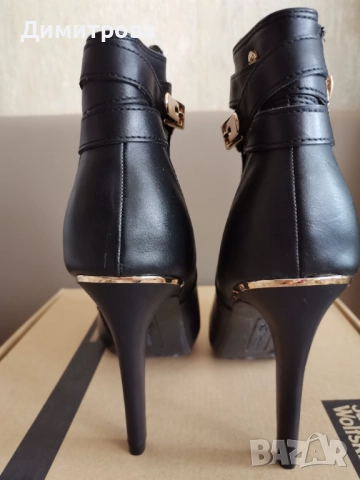 Елегантни боти с висок ток , снимка 6 - Дамски боти - 52992248