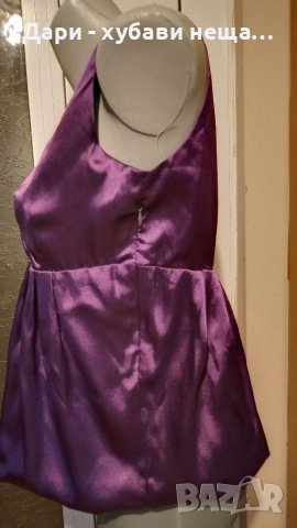 Сатенен дамски топ, в лилаво🍀♥️М р-р♥️🍀арт 4449, снимка 4 - Корсети, бюстиета, топове - 37646697