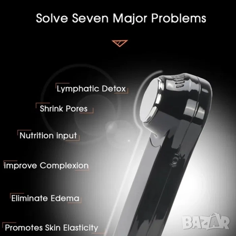 Масажор за лице и очи с крио и термотерапия топъл студен чук, снимка 4 - Козметични уреди - 52212498