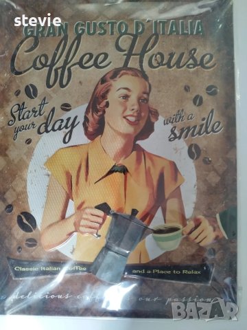 Нова метална табела 30х40 - Кафе, снимка 3 - Пана - 50946395