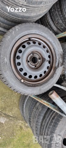 Стоманени джанти с гуми за Опел , снимка 1 - Гуми и джанти - 40393265