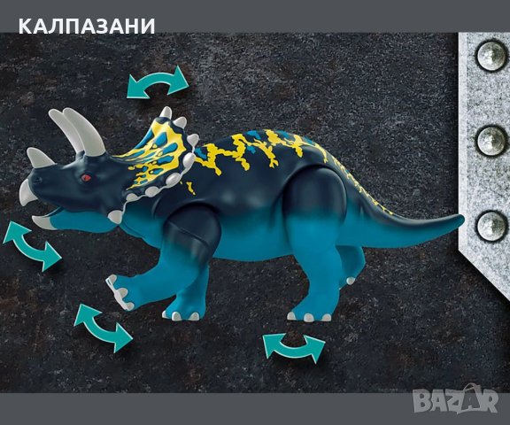 Playmobil - Трицератопс: Битка за легендарните камъни 70627, снимка 3 - Конструктори - 33603559