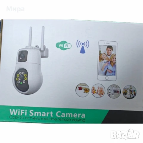 Смарт PTZ WiFi камера за външен монтаж 2x 3MP, ICSee, снимка 6 - IP камери - 49804901