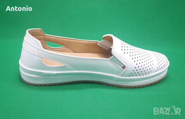 Дамски обувки 0900 бели и черни, снимка 9 - Дамски ежедневни обувки - 36510261