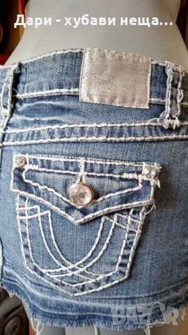 Дънкова пола с кристали и къс  еластичен топ🍀♥️XS,S,S/M♥️🍀арт..4414, снимка 6 - Комплекти - 37597109